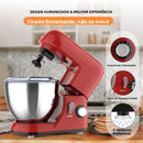 Batedeira Elétrica Multiuso ChefMax Inox 6 Velocidades + BRINDE: Fruteira Giratória 4 Andares